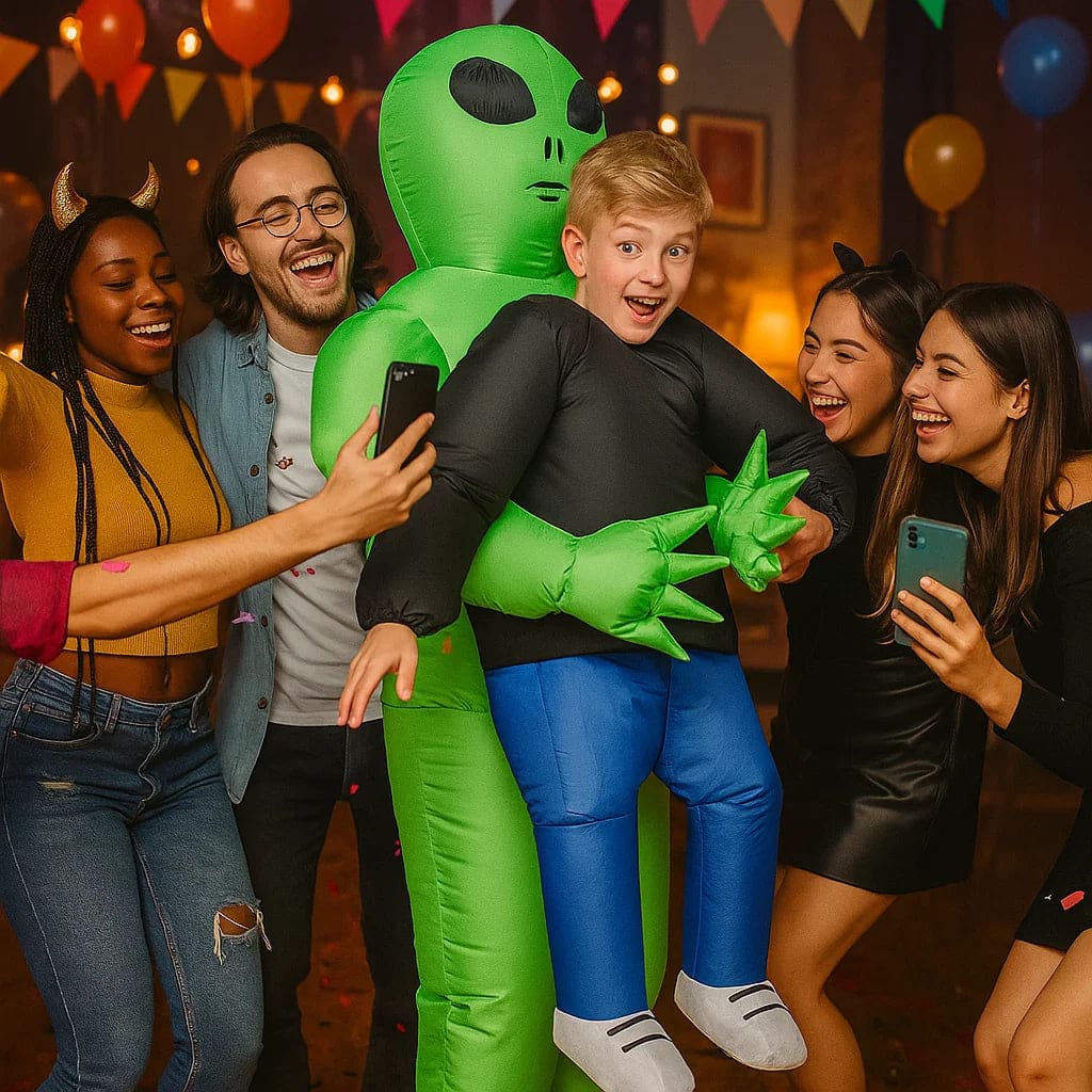 Inflatable Alien Abduction
