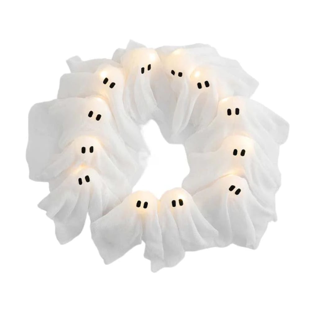 Glowy Ghosts Wreath
