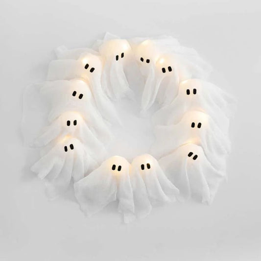 Glowy Ghosts Wreath
